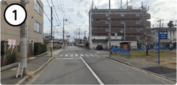 船岡東通りを南向き