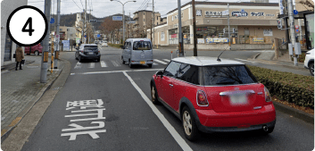 北山通りを西向き
