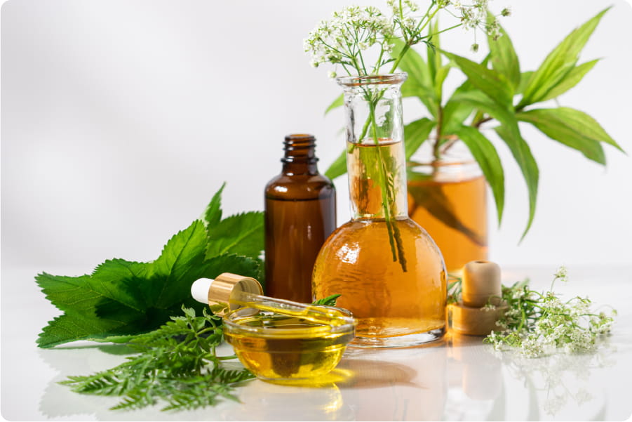 アロマの効果でリラックス