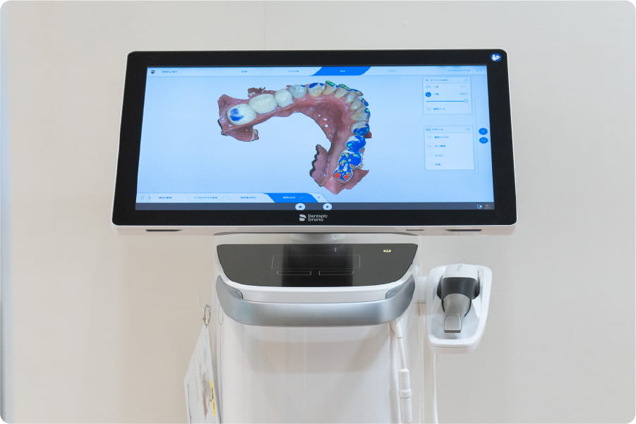 短時間で不快感なく<br>精度の高い歯の型取り